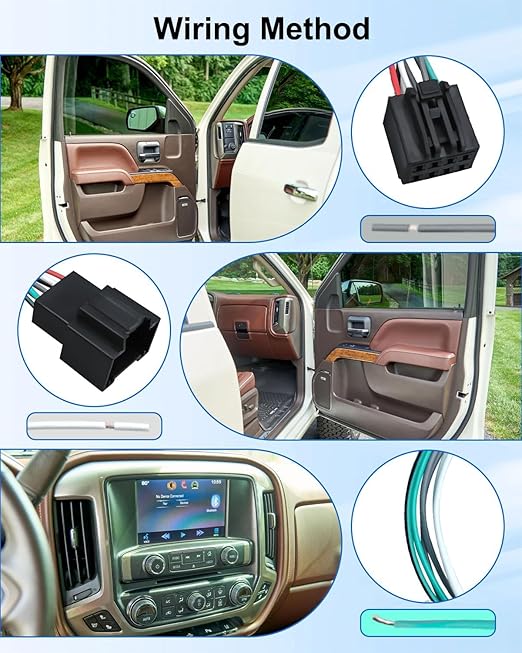 Harness Adapter Kit with ANC Defeat Fit for Chevrolet Silverado Colorado Camaro GMC Sierra C7 Corvette 2014-2024, Fit for GM Vehicles Select with Stereo
