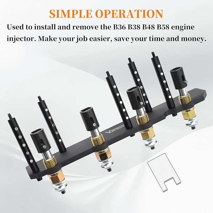 Fuel Injector Removal Install Tool Kit 2358417 2358022 Replacement, Compatible with BMW B36 B38 B48 B58 Engines, Injector Tool