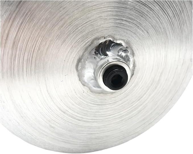 JSD 1.85 Gallons 6" x 18" Universal Vertical Aluminum Gas Tank 1/4" NPT Outlet