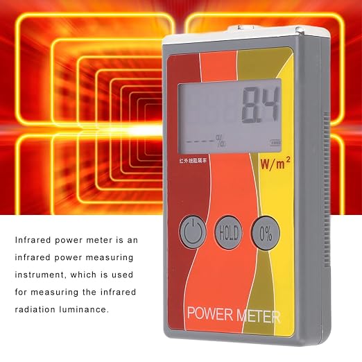 IR Power Meter Infrared Radiation Test Meter LS122 Handheld for Infrared Light Source Luminance IR Rejection Detection 1000-1700nm 0-40000W/m²