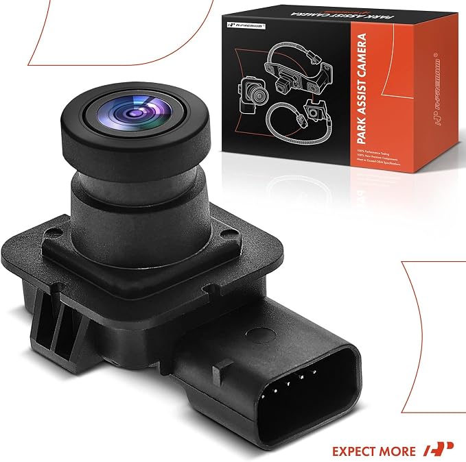 A-Premium Rear View Backup Camera Compatible with Ford | Parking Camera for 2018-2019 Fiesta - Replace# D2BZ19G490E-B