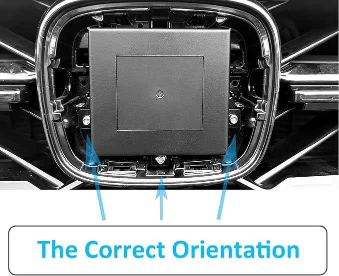 Radar Sensor Protector Cover Compatible with Honda CR-V 2023-2025 All Models, Vehicle Front Radar Sensor Anti-Theft Cover Steel with 2 Mounting Options Kit for CRV Accessory (Black)