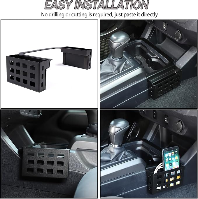 Lcojicep Central Control Storage Box Compatible with Tacoma 2016-2022 Central Control Side Storage Box Gear Shifter Console Organizer Tray,Interior Organizer Accessories