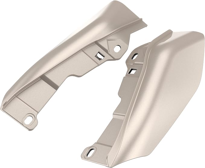 Color - Matched Mid Frame Air Deflectors Heat Shield, Perfectly Fit for Harley Touring Models 2009-2026 Silver Fortune