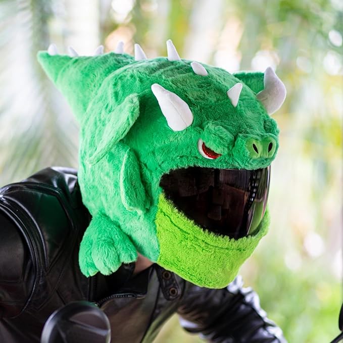 MotoLoot Helmet Cover for Motorcycle Helmet, Fun Rides and Gifts (Cover Only. Helmet Not Included) - Dragon