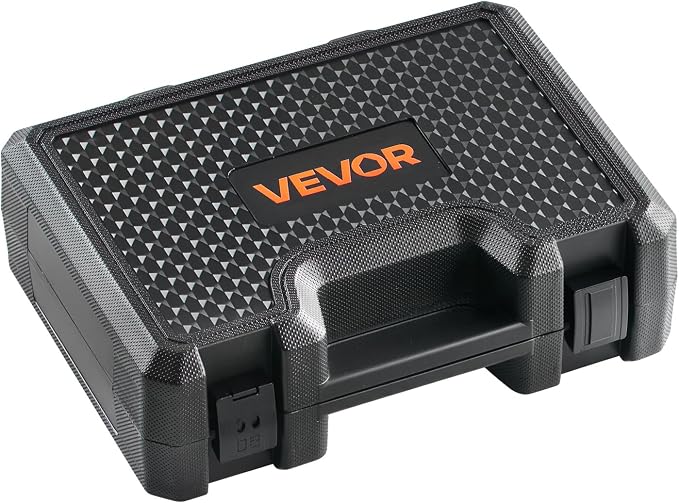 VEVOR Engine Cylinder Compression Tester Kit, Pressure Gauge Range of 0-100 PSI, Automotive Leak Down Tester Kit with 4 Adapters & Air Fittings, Pressure Check & Leakage Rate Test on Cars, Motorcycles
