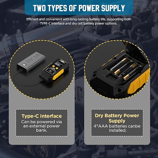 3-in-1 Universal Remote Key Tester with HD Display - Infrared Signal Testing, Key Frequency Detection & Button Battery Voltage Check, 315/433/868/902MHz, 2 Power Supply Methods with Bracket