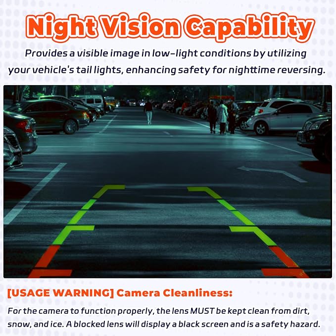 Backup Camera, High-Definition 120° View IP68 Waterproof Rear View Camera Fit for Chevy Silverado & GMC Sierra 1500, 2500, 3500 2007-2014, Replaces OE 20837341 20986601 23146157