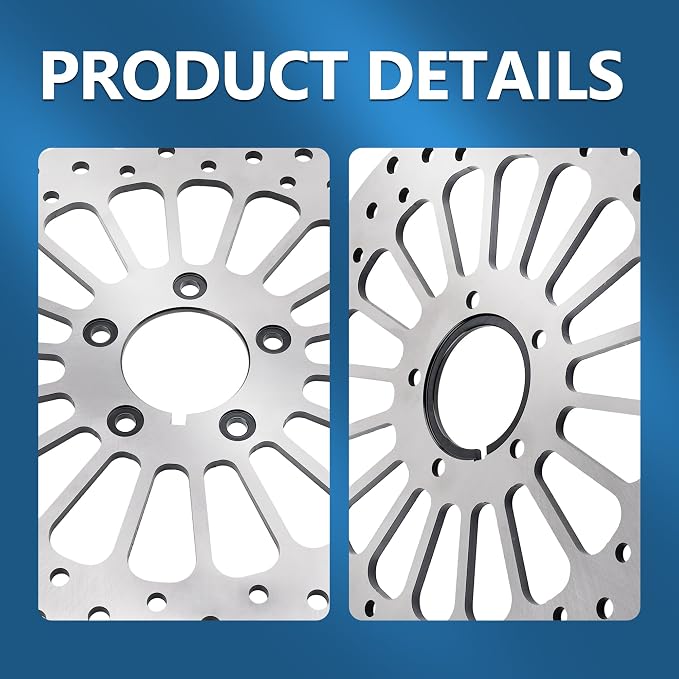 11.5'' Front Brake Rotor Disc Compatible with Harley Davidson Touring Sportster Dyna and Early Super Glide Softail, 420 Stainless Steel Rotors