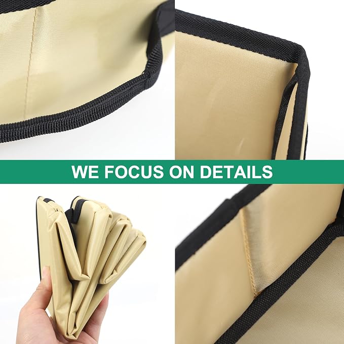 Under Seat Storage Box Tray Compatible with Ineos Grenadier 2020-2025, Customized Oxford Cloth Driver Passenger Underseat Hidden Organizer Tool Box Organizer with Anti-slip and Handle (Beige)