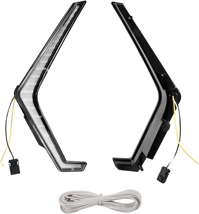 LED Grille Accent Fang Lights for Polaris RZR PRO XP/PRO R/S 2025, Waterproof Turn Signal & Signature Lamps, Replace #2417278, 2417279