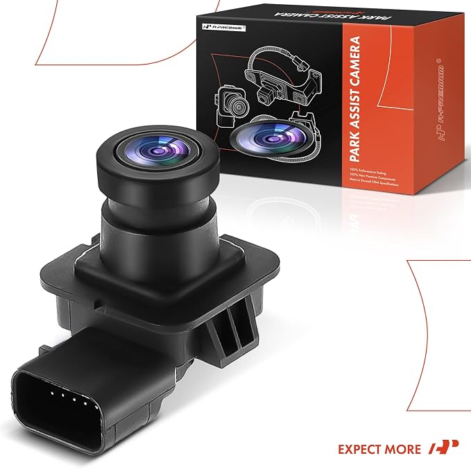 A-Premium Rear View Backup Camera - Compatible with Ford Explorer 2013 2014 2015 Sport Utility - Replace# EB5Z-19G490-A, EB5Z19G490A, DB5Z-19G490-A, DB5Z19G490A, FO1960112- Rear Park Assist Camera
