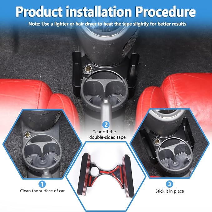 Gear Shift Organizer Tray Compatible with Fiat 500 2007-2024,Cup Holder Auxiliary Storage Box,Center Console Insert Container Secondary Storage Box Interior Accessories 1PCS (for Fiat 500 2007-2015)