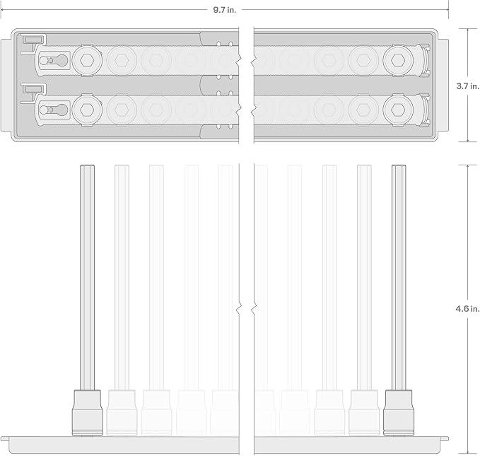 TEKTON Long Hex Bit Socket Set, 21-Piece | SHB90206
