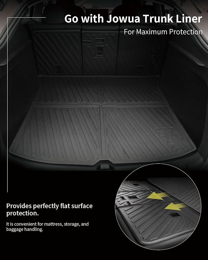 JOWUA Rear Seats Back Cover for Tesla 2020-2023 Model Y, TPE Material Easy to Clean