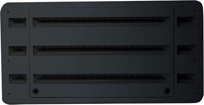 Dometic 3109349.065 Refrigerator Upper/Lower Plastic Side-by-Side Vent - Black