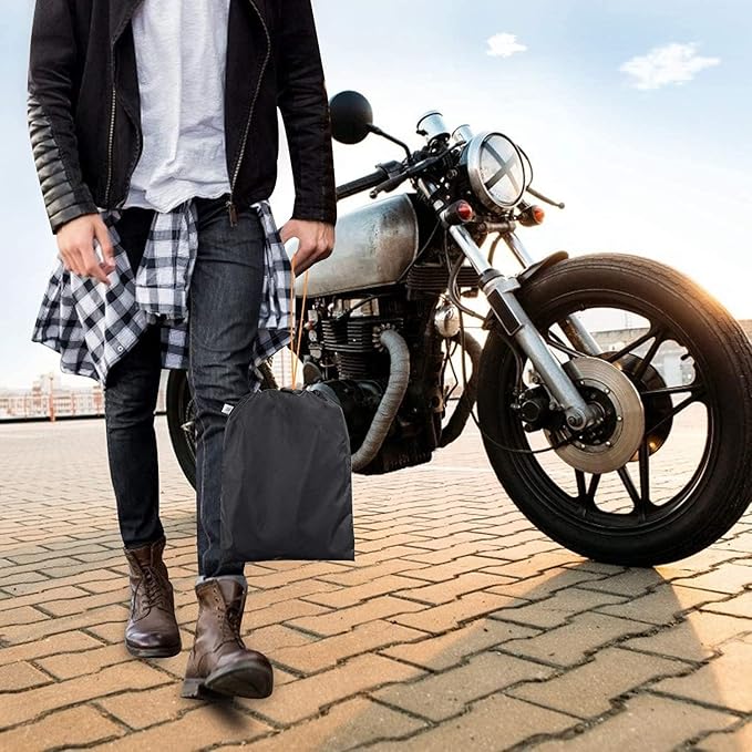 Heavy Duty Motorcycle Cover 300D Oxford Heavy Duty Oxford Dirt Bike Cover 450cc funda para Moto Protect from Rain Sun Snow Dust UV Storm Wind Electric Motorcycle rain Cover (XXL: 86" x 37" x 50")
