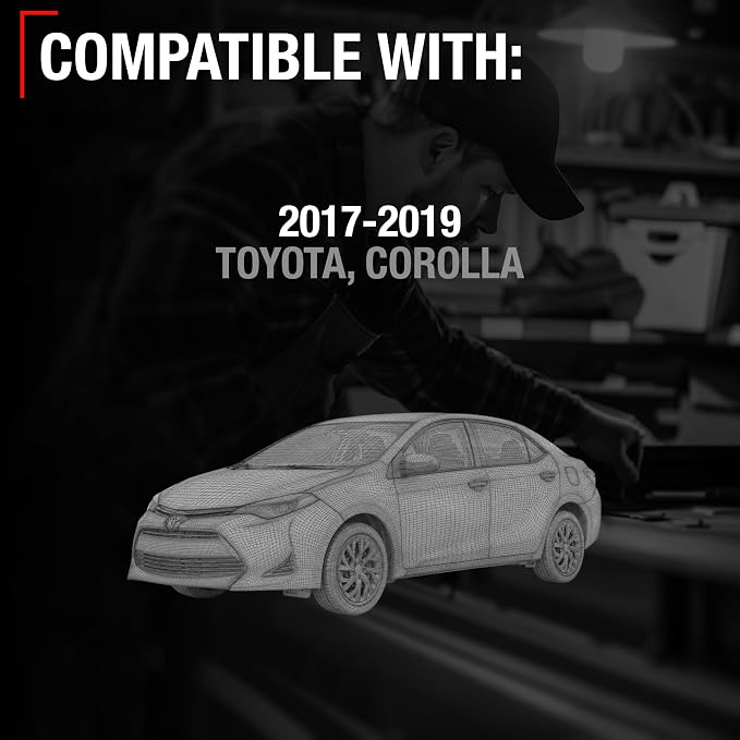 Rear View Backup Camera, Reverse Park Assist - Compatible with 2017-2019 Toyota Corolla - OEM 867A002030, TO1960157