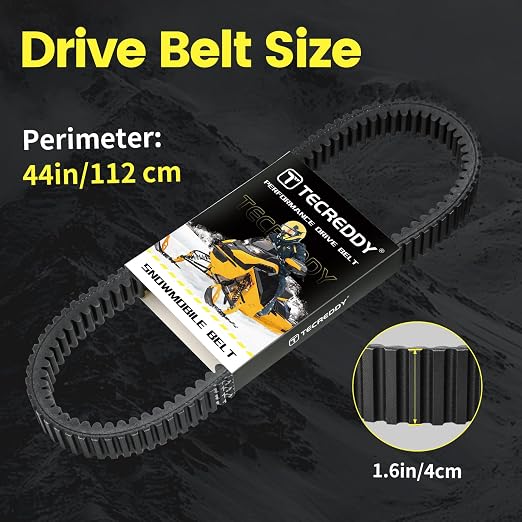 417300571 Snowmobile Performance Drive Belt Compatible with Ski Doo 850 E-Tec Ryker 900 ACE, Aramid Tensile Cords, Flexweave Overcord