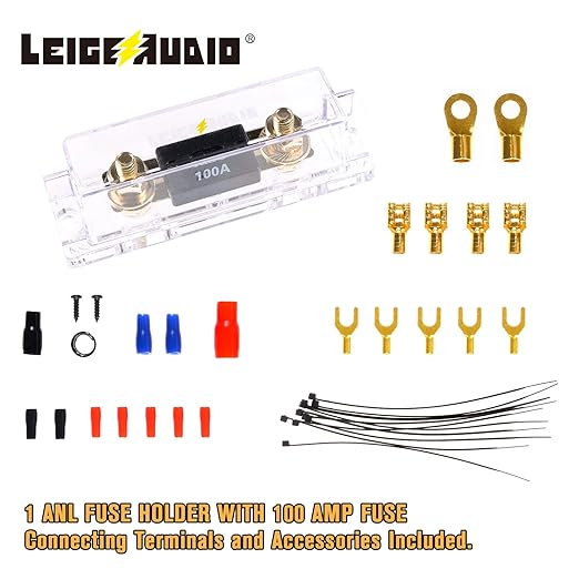 4 Gauge Amp Wiring Kit Ture 4 AWG Amplifier Installation Wiring Kit - Car Subwoofer Wiring Kit Helps You Make Connections and Brings Power to Your Radio, Subwoofer and Speakers