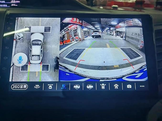 BY-J 360-Degree Panoramic Camera System for Android, 3D 1080P, with Mounting Accessories and Video Cables (360 Camera-1080P)