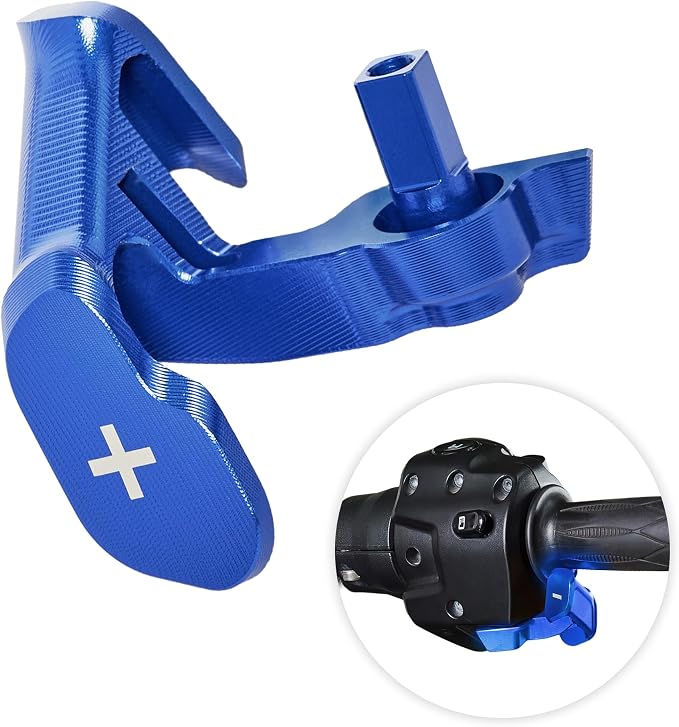 Aluminum F3 Paddle Shifter Thumb Throttle Control Thumb-Tap Shift Controller for Can Am Spyder F3/F3-S/F3-T/F3-L 2015-2023 and RT/RT-L 2011-2023 Models Accessories(Blue Style)