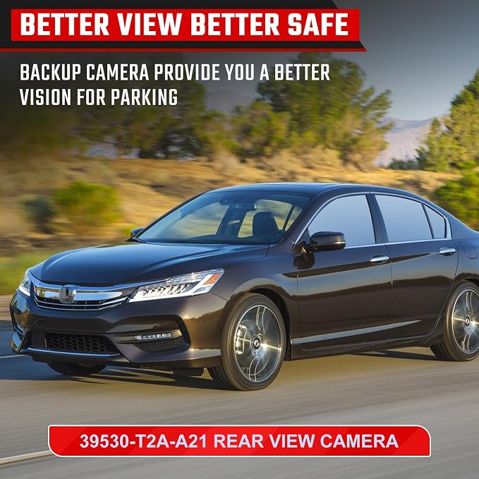 Backup Camera Rear View Camera Fit for Honda Accord 2014 2015 2016 2017 Parking Park Assist Camera Replaces #39530-T2A-A21 39530-T2A-A31 39530-T2A-U110-M2