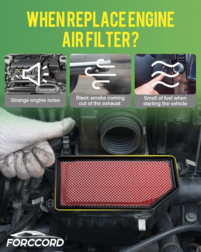 Cabin & Engine Air Filter Fit for Chevrolet Silverado 1500 2019-2026, Chevy Silverado 2019-2026 Carbon Cabin Filter Replacement CF11966 84121217 Car Accessories