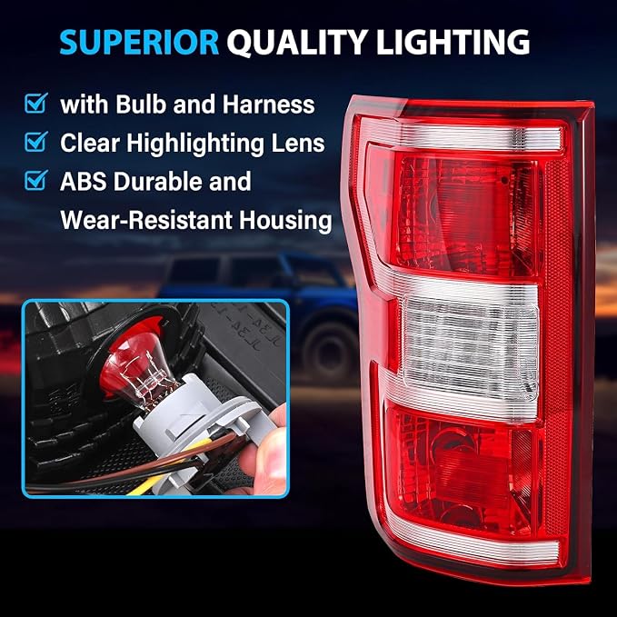 Termitor D1S HID Bulbs, 6000K Cool White, 1000% Ultra Bright, 6-Year Long Lifespan, 35W 66144 66140 85140 85415 85415C1 Xenon Bulb Replacement, Tail Light Assemblies, Pack of 2