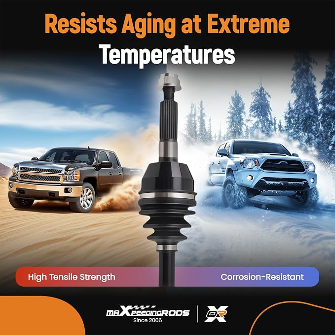 maXpeedingrods Pair (2) Rear CV Axle Shaft Assembly for Polaris Sportsman 2003-2010 400 450 500 600 700 800 MV MV7 Twin Browning EFI Deluxe Touring 4X4 6X6, Left Right Side Replace# 1380240 1380197