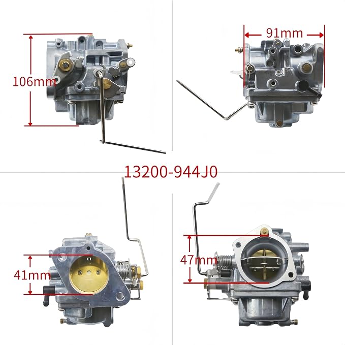 Carburetor Compatible with Suzuki DT40 DT40W 40WR 40HP 2-Stroke Outboard Engine 13200-944J0-000