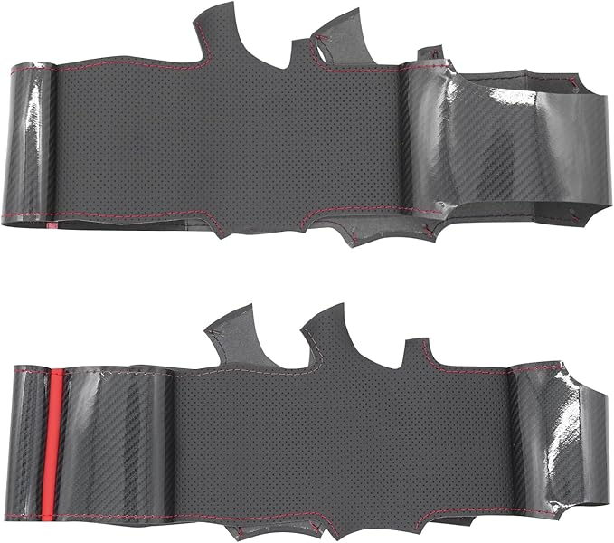 MEWANT for Camaro Steering Wheel Cover 2016-2024 Hand-Stitched for Chevy Camaro Car Steering Wheel Wrap