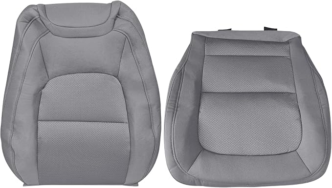 Passenger Bottom & Top Back Cloth Dark Ash Gray Seat Cover, Passenger Side Seat Cover Fit for 2015-2022 Chevy Colorado/GMC Canyon