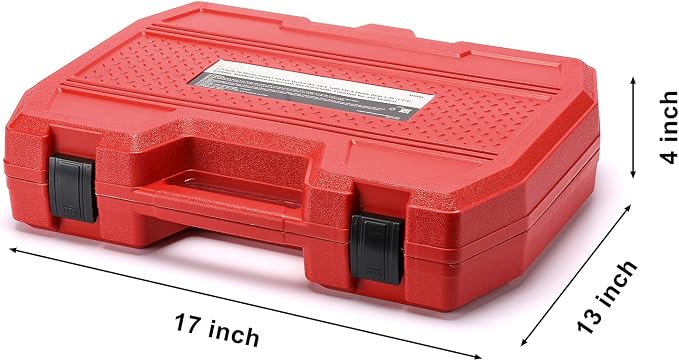 MIXPOWER 1/2-inch 70 Pieces Impact Socket Master Set, SAE and Metric, 5/16-Inch to 1-1/4-Inch and 8-24 mm Shallow/Deep