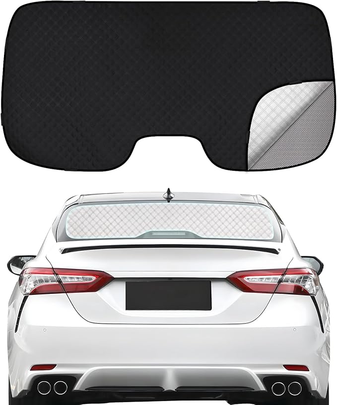 ZATOOTO Toyota Camry 2018-2023 Rear Windshield Sunshade Back Window Sunshield Double Layer for Sunshade and Privacy Offer Great Visibility Sun Blocker Back Window Sunshade