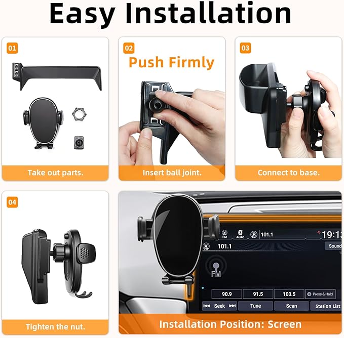 Car Phone Holder for Mazda CX5 (2021-2024 2025,10.25"),Screen Phone Mount,360 Phone Holder Rotating,Hands Free Mobile Holder,Car Mount for iPhone,Samsung & Android,2023 CX-5 Interior Accessories