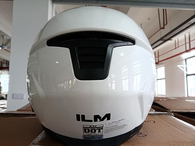 ILM 159BT Bluetooth Modular Motorcycle Helmet 2-3 Riders Intercom Full Face Flip up Casco DOT with Face Mask (White, M)
