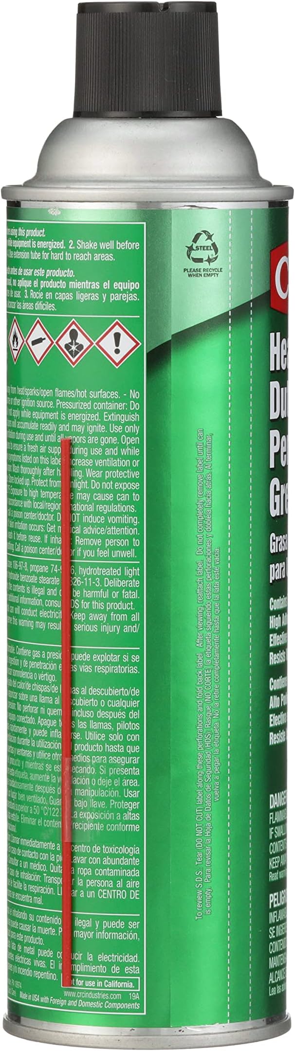 CRC Heavy Duty Clear Penetrating Grease, 13 Wt Oz, 03056