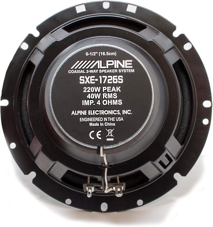 Alpine SXE-1726S 6 1/2" 2 Way Coaxial Speakers (Pair)