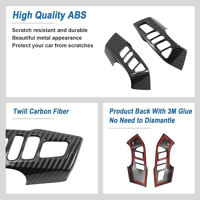 Carbon Fiber Steering Wheel Cover Compatible with Nissan Frontier 2022-2026