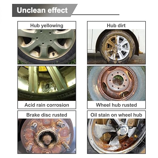 Multi-Functional Wheel Hub Renewal Agent, Rayhong Rust Remover Spray, Multifunctional Metal Rust Remover, Iron Powder Remover, Quickly Clean Car Rust Stains (100ml, 2pcs)