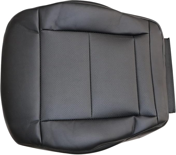 FZJDSD Black Driver Side Bottom & Top Lean Back Perforated Microfiber Leather Replacement Seat Covers Compatible with Mercedes Benz E-Class W212 E200 E250 E300 E350 E550 Sedan Wagon 2010-2016