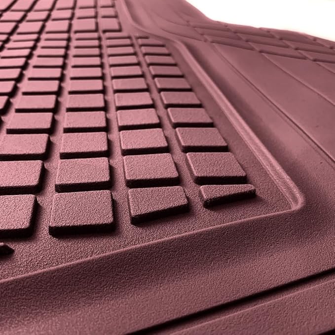 Motor Trend FlexTough Rear Cargo Mat – Heavy-Duty Trimmable Car Trunk Mat for Back of SUV, Universal Rear Cargo Liner for SUV, Flexible Trunk Liner, Automotive Floor Mats & Cargo Liners (Burgundy)