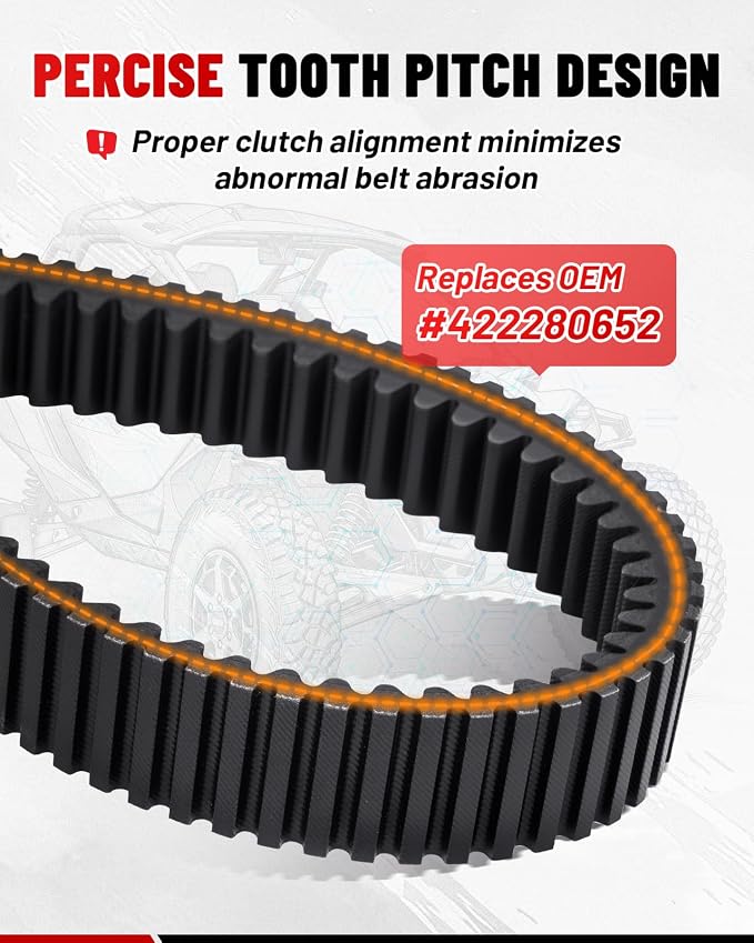 StarknightMT X3 Drive Belt Compatible With Can-Am Maverick X3 & X3 MAX 2017-2025, CVT Belt OEM Replacement 422280652 422280651 422280654, Heavy Duty Aramid EPDM Rubber