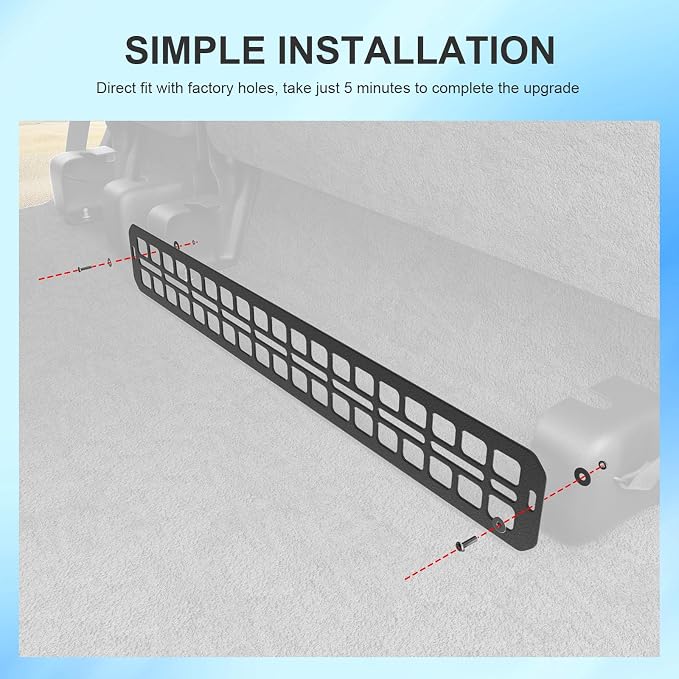 SZYANG Seat Bottom Divider Panel Compatible with 2015-2025 Ford F150 Under Seat Organizers Molle Panel Replacement for 2015-2025 F-150 Accessories