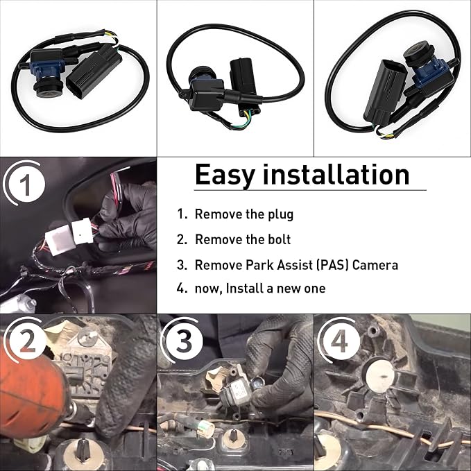 56054059AC Park Assist PAS Camera | Compatible with Jeep Grand Cherokee 2012-2013, Compatible with Dodge Durango 2012-2013