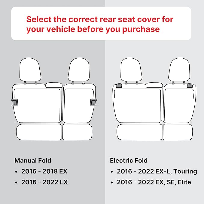 FH Group Custom Fit Car Seat Covers Specifically Made for 2016โ2022 Honda Pilot, 3 Row Full Set Gray Ultraflex Neoprene, Waterproof Car Seat Cover, Honda Accessories