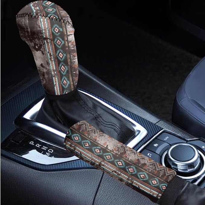 BIGCARJOB 12 Pieces Dream Catcher Car Seat Cover Set Universal Steering Wheel Covers,Armrest Pads,Auto Seat Protector Full Set,Fit Most Vehicle,Cars,Sedan
