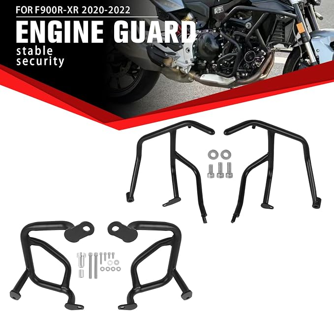 Highway Crash Bar Engine Guard Replacement for BMW F900R F900XR F 900R 900XR 2020 2021 2022 2023 2024(Lower)