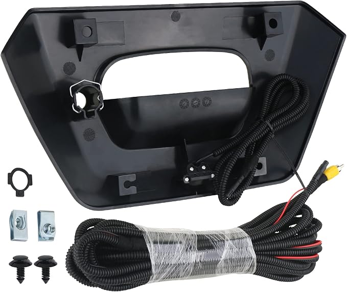 APPERFiT Backup Camera with Tailgate Handle Bezel Trim 15094722 93440179 Compatible with Chevrolet Chevy Avalanche 1500 2500 2002 2003 2004 2005 2006 Tail Gate Reverse Back Up Camera